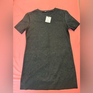 Zara Black Short Sleeve Dress